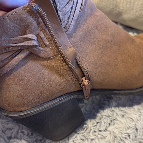 Brown Suede Ankle Boots - Picture 4 of 5